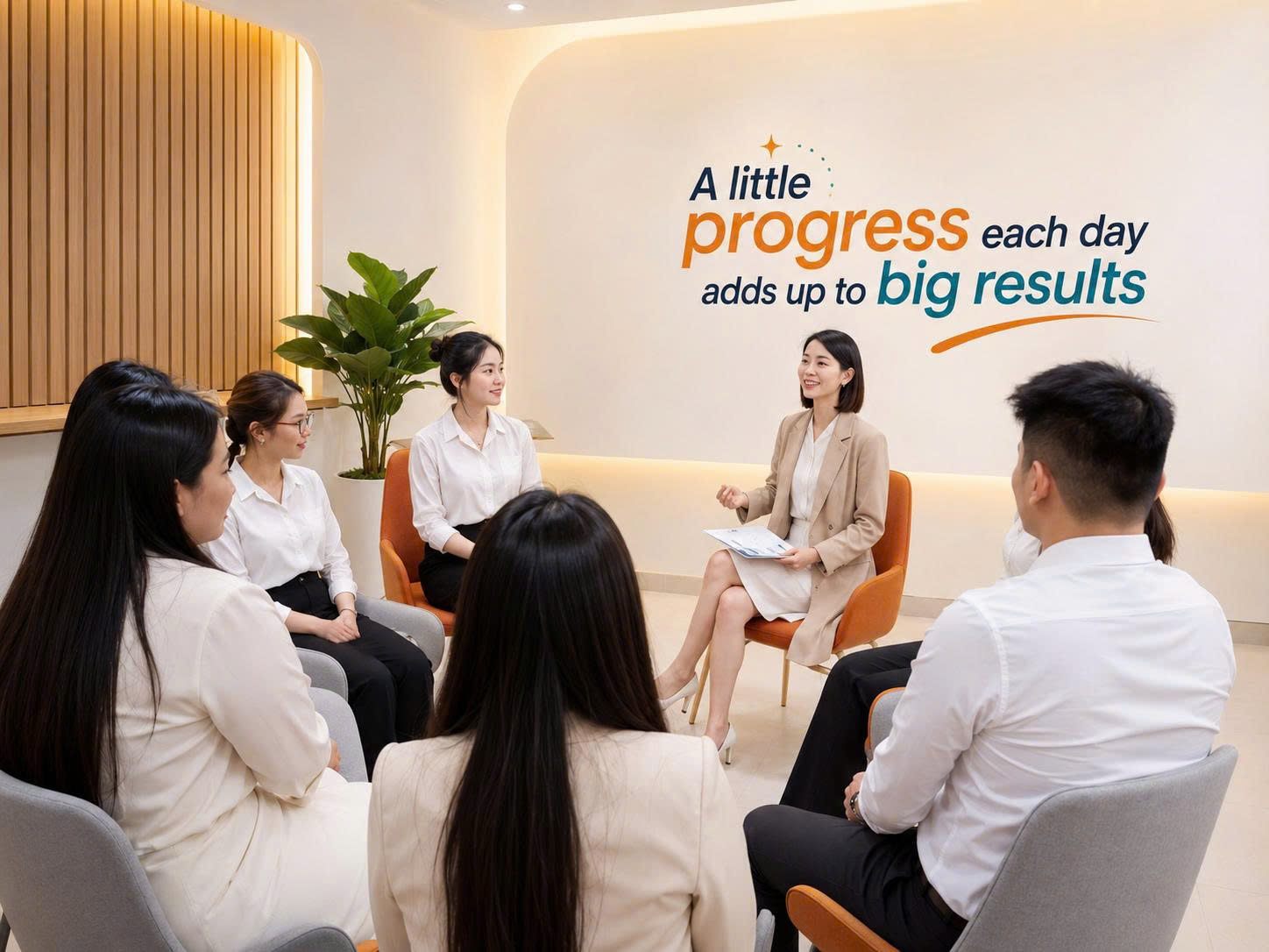 Buổi mentoring nhóm tại Plustalent