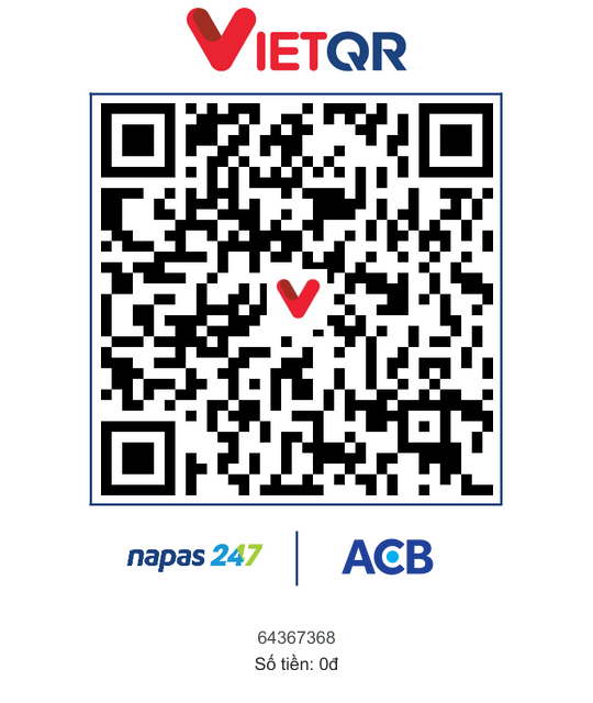 Mã QR chuyển khoản ACB — Plustalent